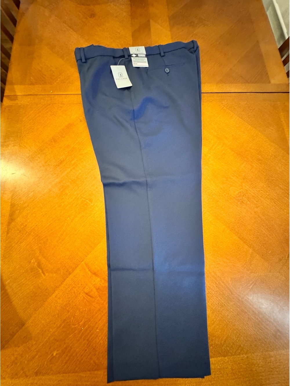 PGA Tour Men's Navy Blue Dress Pants with Expandable Waistband Size 40x29 752